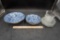 Grindley Bowls, Glass Cups & Saucers