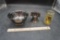 Maine Moose Pee Pee Bottle, Liberty Bell, Oneida Bowl