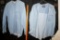 2 - Levis Long Sleeve Jean Fabric Shirts (Medium & Xl)