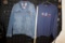 George Jean Jacket (Large) & Kennedy Space Center Crew Necklace Sweatshirt (Size Xl)