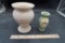 F.T.D. Vase & Green Floral Vase