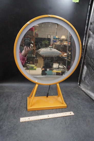 Round Lamp W/ Base (Has A Cord To Be Plugged In But Not All Accessories Are Present)