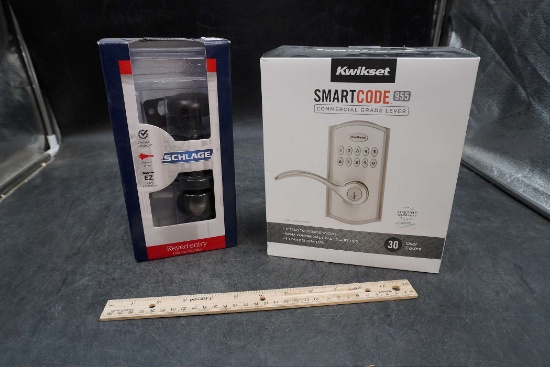Schlage Keyed Entry Handles & Kwikset Smartcode Door Lock Keypad System
