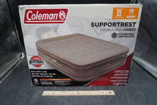 Coleman Supportrest Double High Airbed 18" Heigh Queen Size Air Mattress