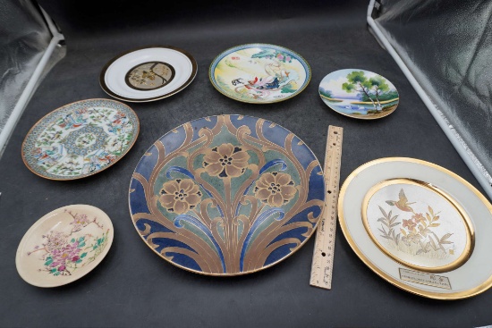 Assorted Painted Plates - Chokin & Others