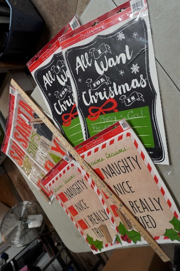 Christmas Chalk Signs (3 Different Designs)