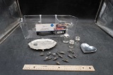 Slim Closet Bin, Tray W/ Shaker Set, Heart Tray W/ Small Metal Train Set