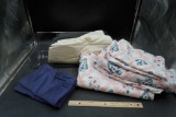 Clear Organizer Bin W/ Sheets & Pillowcases