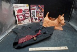 Scottie Dog Flag, Planter & 2 Books