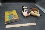 Raggedy Andy Stories Book, Goofy Mug & Wile E. Coyote Mugs