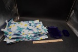 Blue Glass Dish & Soap Dish, Butterfly Placemats