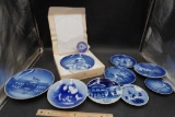 Blue & White Painted Plates (Denmark & The Royal Palace)