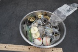 Drawer Knobs In Stainless Steel Bowl