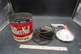 Butter-Nut Tin, Mask & Charger/