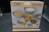 Cook With Color Mixing Bowl Set W/ Lids (Tan)