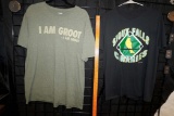 2 - T-Shirts (Groot Size Xl & Sioux Falls Canaries Size Large)