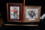 2 - Framed Flower Pictures