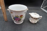 Flower Planter & Creamer