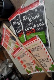 Christmas Chalk Signs (3 Different Designs)