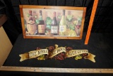 Wine Picture & Live Well Grape Sign