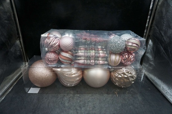 Light Pink & Silver Ornaments