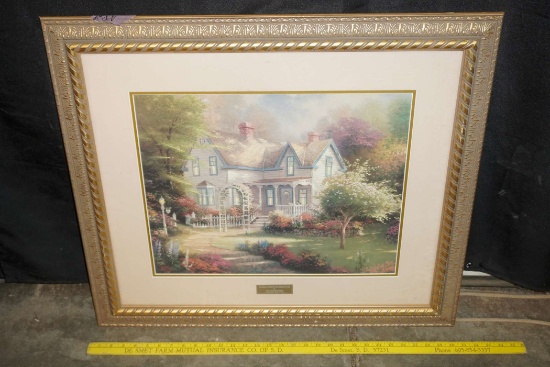 Framed Picture "Home Is Where The Heart Is I I" By Thomas Kinkade