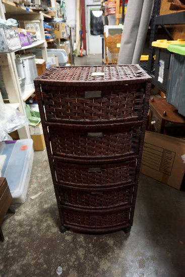5 Drawer Organizer (Dark Brown)