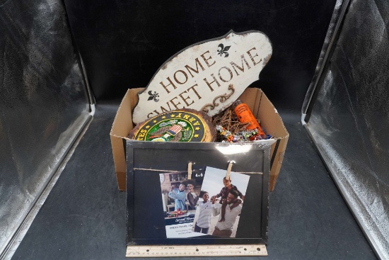 Photo Frame, Signs, Wall Decor, Beaded Cross