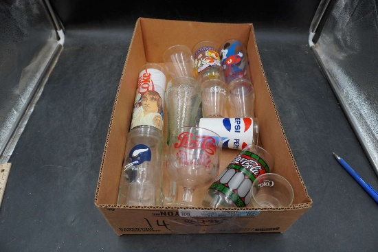 Assorted Glassware (Vikings, Coke, Pepsi & Others)