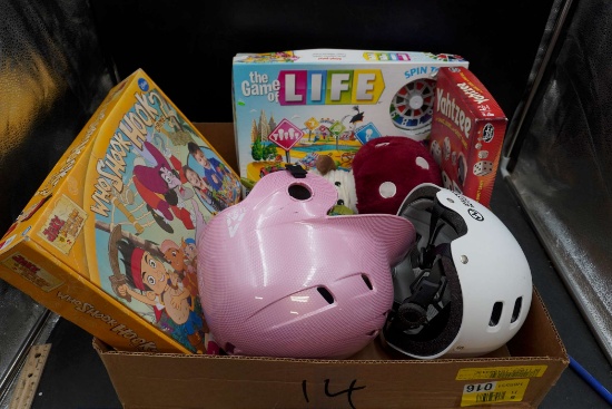 Helmets, Stuffie & Games