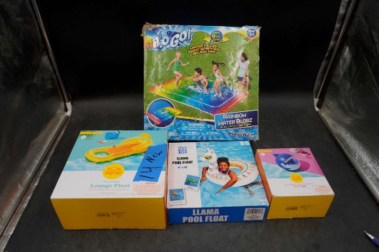 Splash Pad, Lounge Float, Llama Pool Float & Beach Ball