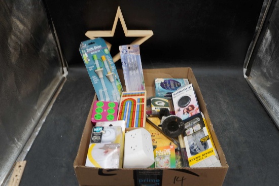 Water Brushes, Bottle Straws, Wooden Star, Packers Cards, Selfie Grip, Outlets, Drain Snake