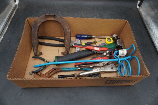 Horseshoe, Assorted Tools & Metal Stake