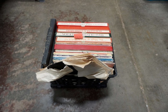 Plastic Bin W/ Cds