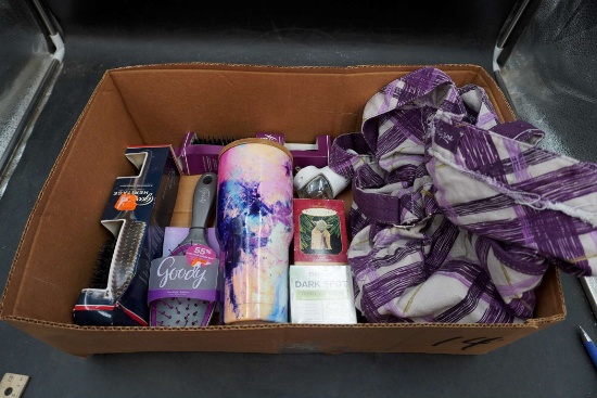 Hair Brushes, Cup, Ornament, Bag & Dark Spot Corrector Cream