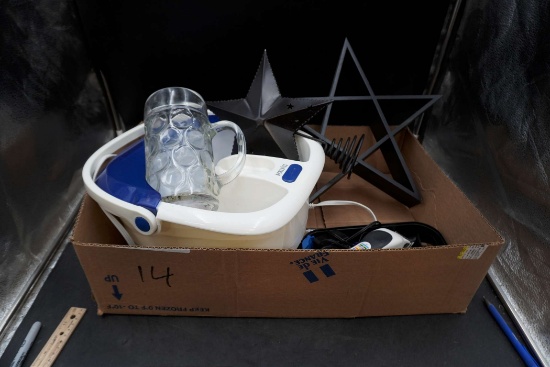 Foot Bath, Glass, Star Decorations, Conair Hair Cutter Kit