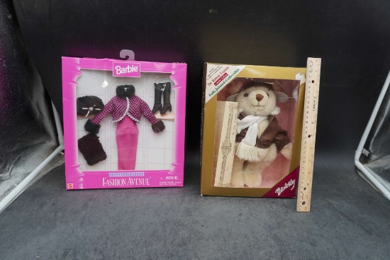 Barbie Fashion Avenue Outfit W/ Accessories & The Bialosky Treasury Bear