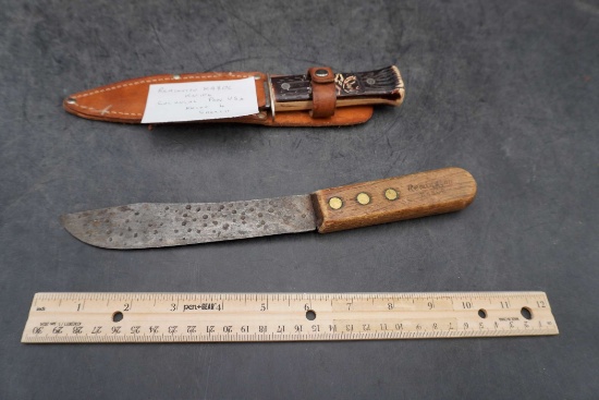 Remington K4806 Knife & Colonial Prov. U.S.A. Knife W/ Sheath