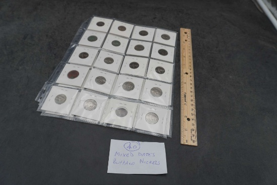 40 - Mixed Date Buffalo Nickels