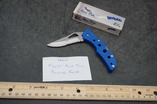 New Frost Blue Tail Folding Knife