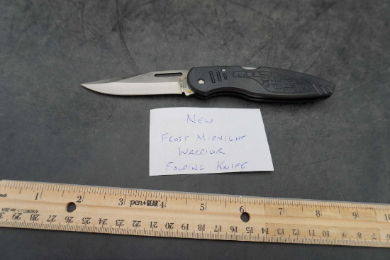 New Frost Midnight Warrior Folding Knife