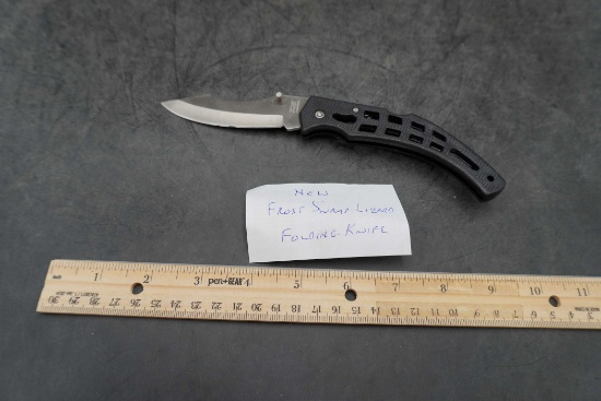 New Frost Swamp Lizard Folding Knife