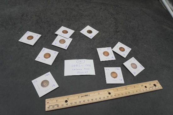 10 - 1882-1906 Indian Head Pennies