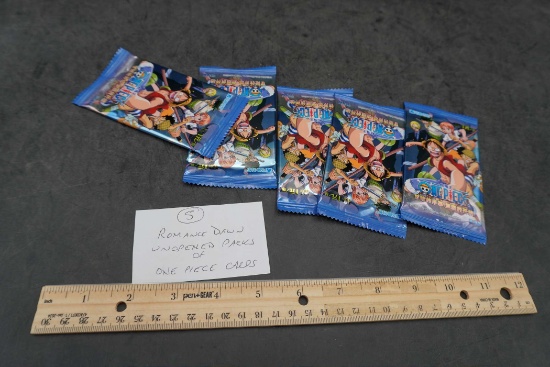 5 - Romance Dawn Unopened Packs Of One Piece Cards