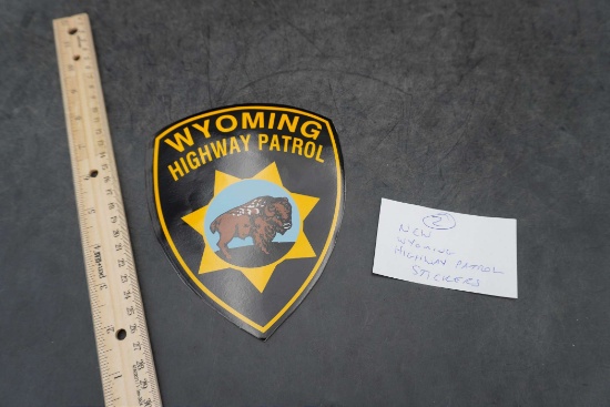 2 - New Wyoming Highway Patrol Stickers