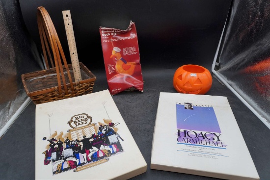 Basket, Duck Kit, Pumpkin Candle Holder & Music Recordings