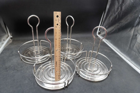 4 - Metal Condiment Caddies