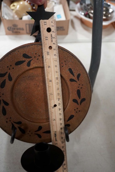 Wall Sconce Candle Holder/Plate Rack