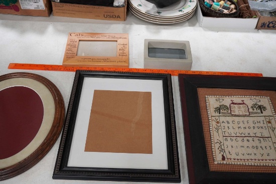 Assorted Picture Frames & Alphabet Picture
