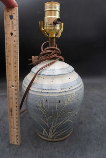 Wheat Stoneware Lamp Base